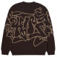 Huf Ανδρικό φούτερ Outlines Crewneck Sweater